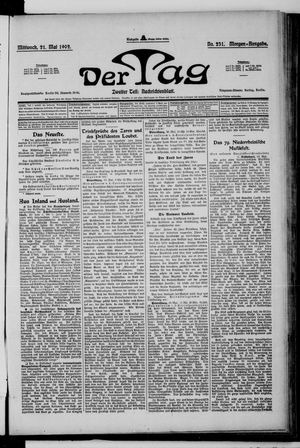 Der Tag vom 21.05.1902
