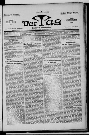 Der Tag vom 28.05.1902