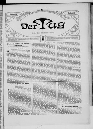 Der Tag on May 30, 1902