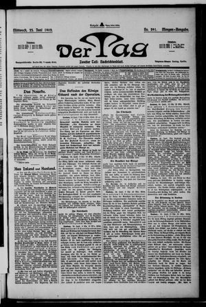 Der Tag vom 25.06.1902