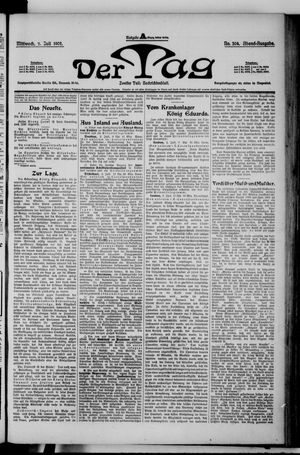 Der Tag on Jul 2, 1902