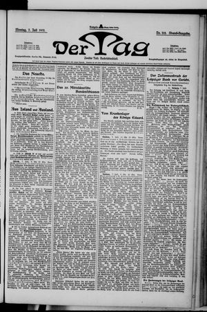 Der Tag on Jul 7, 1902