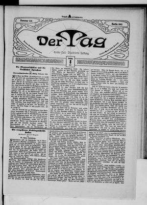 Der Tag on Jul 8, 1902