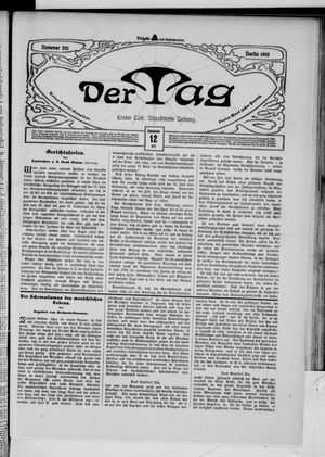 Der Tag on Jul 12, 1902