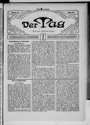 Der Tag on Aug 3, 1902