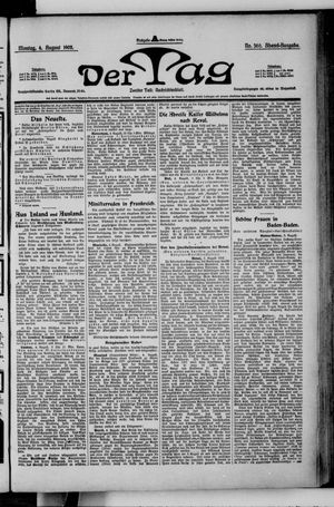 Der Tag on Aug 4, 1902