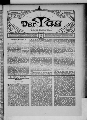 Der Tag on Aug 9, 1902