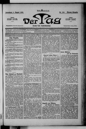 Der Tag on Aug 9, 1902