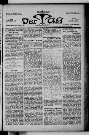 Der Tag on Aug 11, 1902
