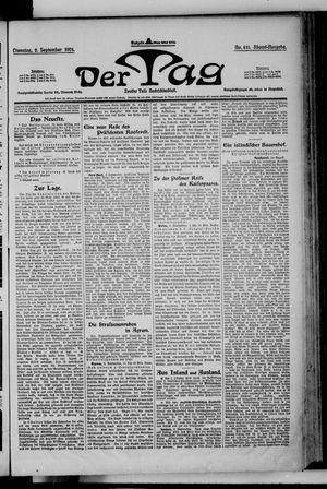 Der Tag on Sep 2, 1902