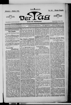 Der Tag vom 01.10.1902