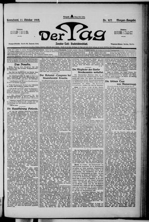 Der Tag vom 11.10.1902