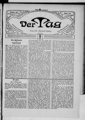 Der Tag vom 18.10.1902