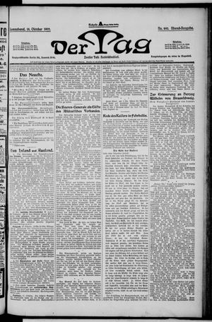 Der Tag vom 18.10.1902