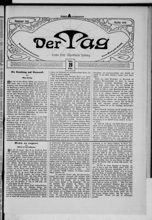 Der Tag vom 26.10.1902