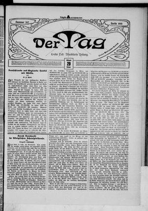 Der Tag vom 29.10.1902
