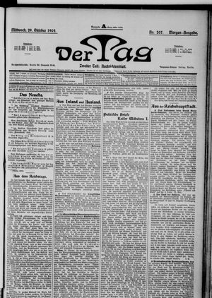 Der Tag vom 29.10.1902