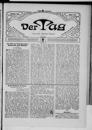 Der Tag vom 30.10.1902