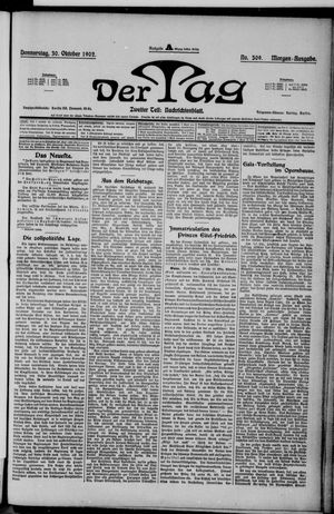 Der Tag vom 30.10.1902