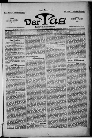 Der Tag on Nov 1, 1902