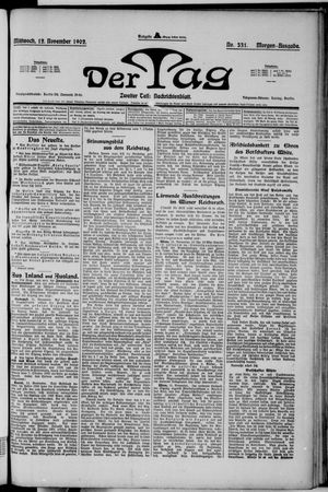 Der Tag vom 12.11.1902