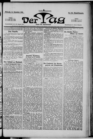 Der Tag vom 12.11.1902