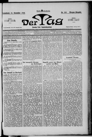 Der Tag vom 15.11.1902