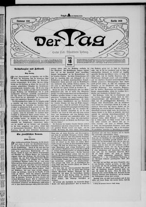 Der Tag on Nov 16, 1902