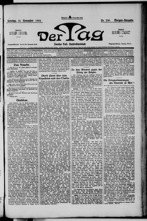 Der Tag on Nov 16, 1902