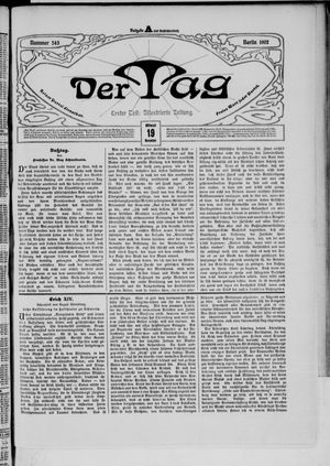 Der Tag vom 19.11.1902