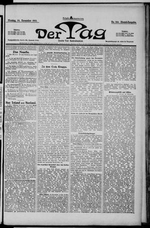 Der Tag vom 24.11.1902