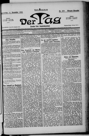 Der Tag vom 11.12.1902