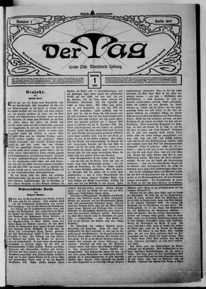 Der Tag on Jan 1, 1903