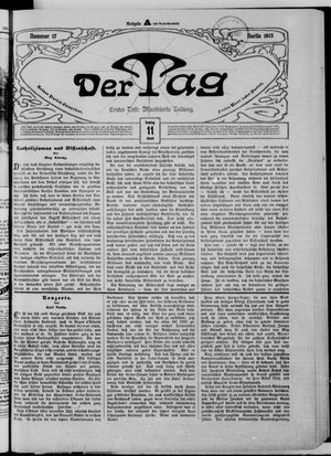 Der Tag vom 11.01.1903
