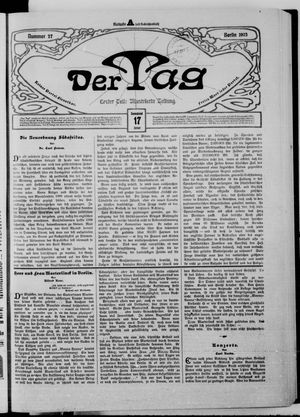 Der Tag vom 17.01.1903