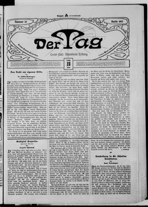 Der Tag vom 23.01.1903