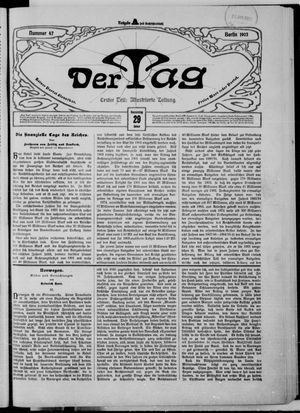 Der Tag vom 29.01.1903