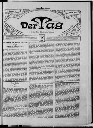Der Tag on Feb 12, 1903