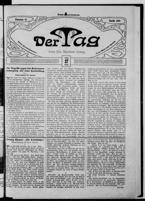 Der Tag on Feb 27, 1903