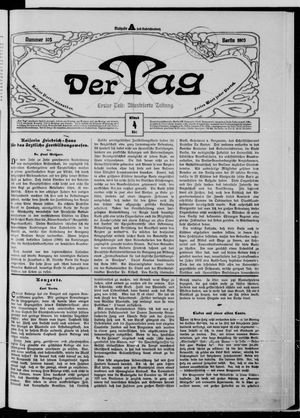 Der Tag vom 04.03.1903
