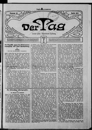 Der Tag vom 07.03.1903