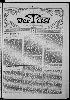 Der Tag on Mar 10, 1903