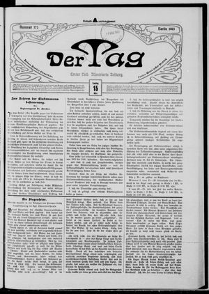 Der Tag vom 15.03.1903