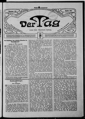 Der Tag on Mar 20, 1903