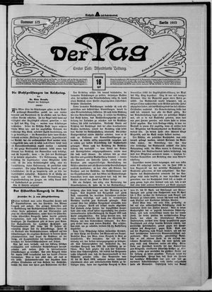 Der Tag vom 16.04.1903