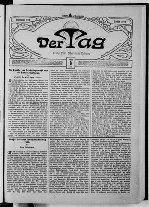 Der Tag on May 3, 1903