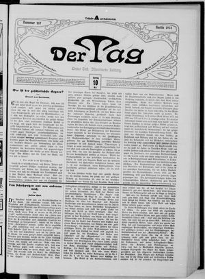 Der Tag on May 10, 1903