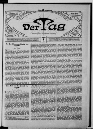 Der Tag on Jun 4, 1903