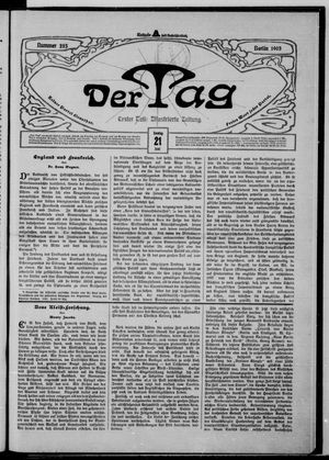 Der Tag vom 21.06.1903