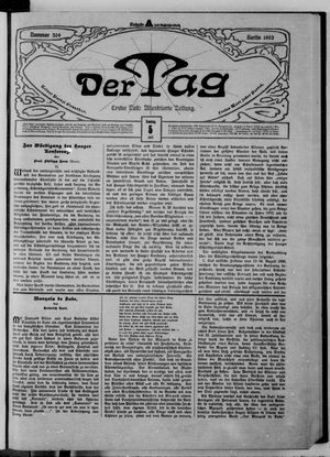 Der Tag on Jul 5, 1903